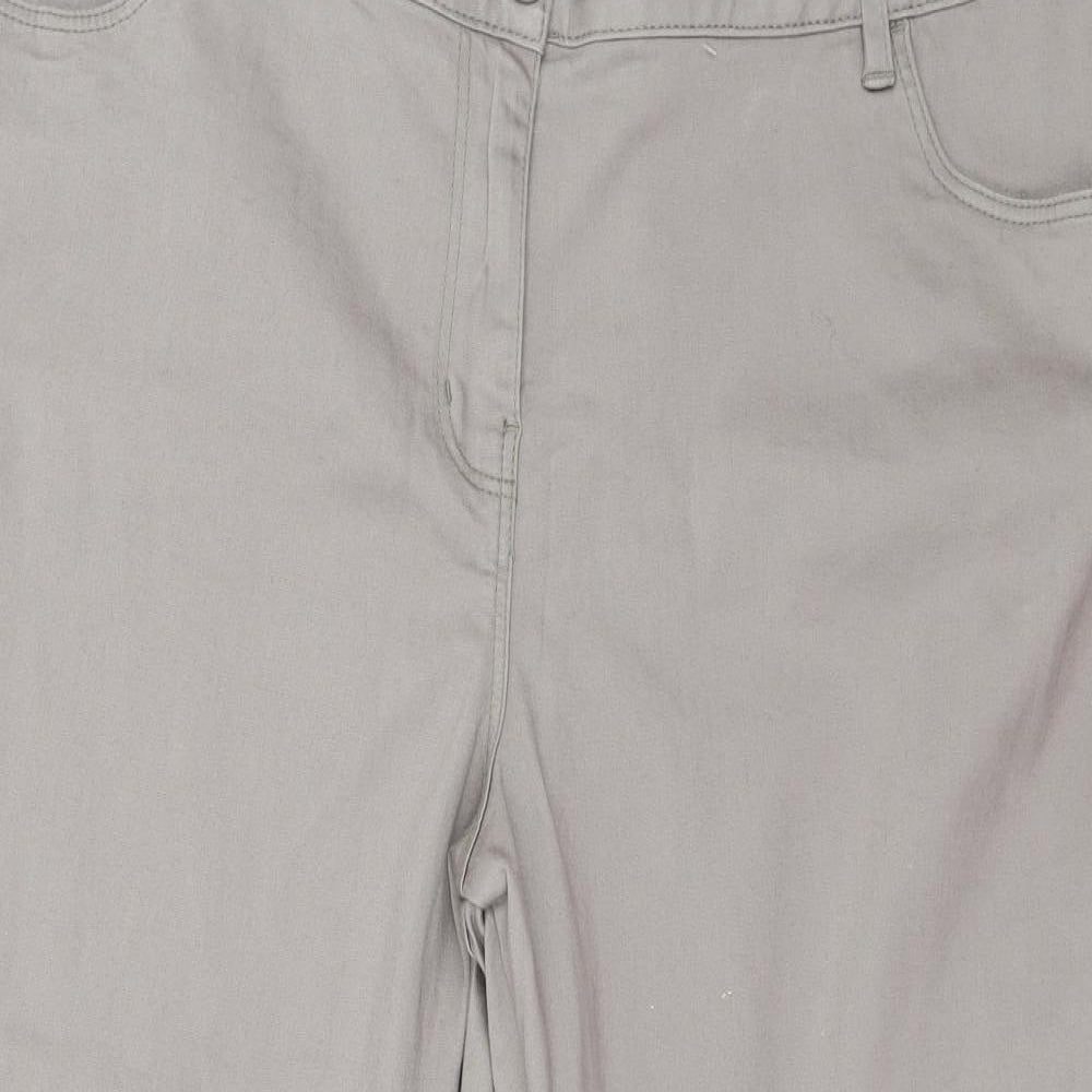 Bonmarché Womens Grey   Cropped Jeans Size 18 L21 in