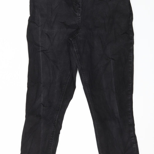 Matalan Womens Black  Denim Skinny Jeans Size 16 L28 in