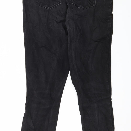 Matalan Womens Black  Denim Skinny Jeans Size 16 L28 in