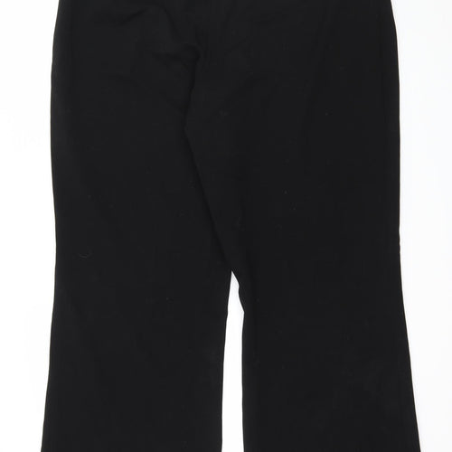 M&Co Womens Black   Trousers  Size 18 L29 in