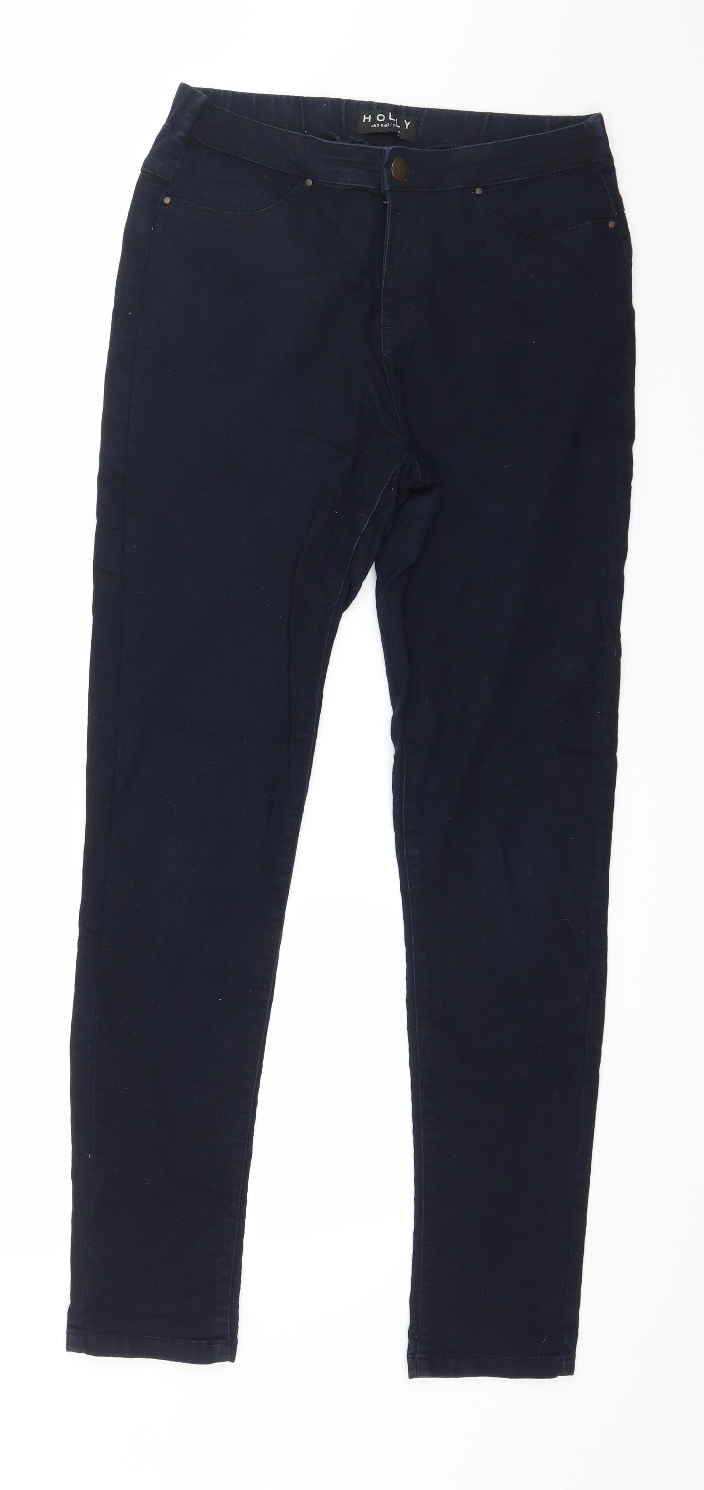 Peacocks Womens Blue  Denim Skinny Jeans Size 8 L29 in