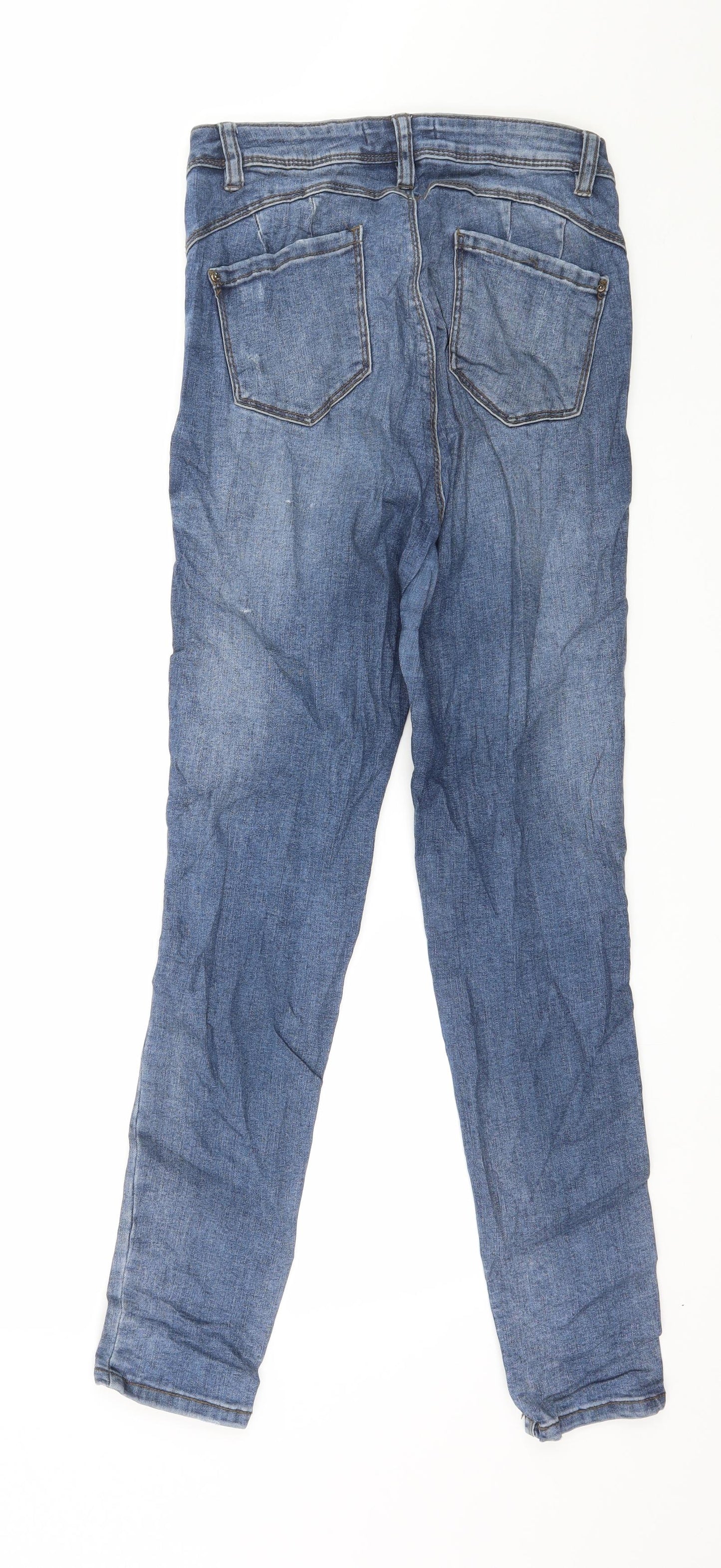 Denim & Co. Womens Blue  Denim Skinny Jeans Size 12 L28 in