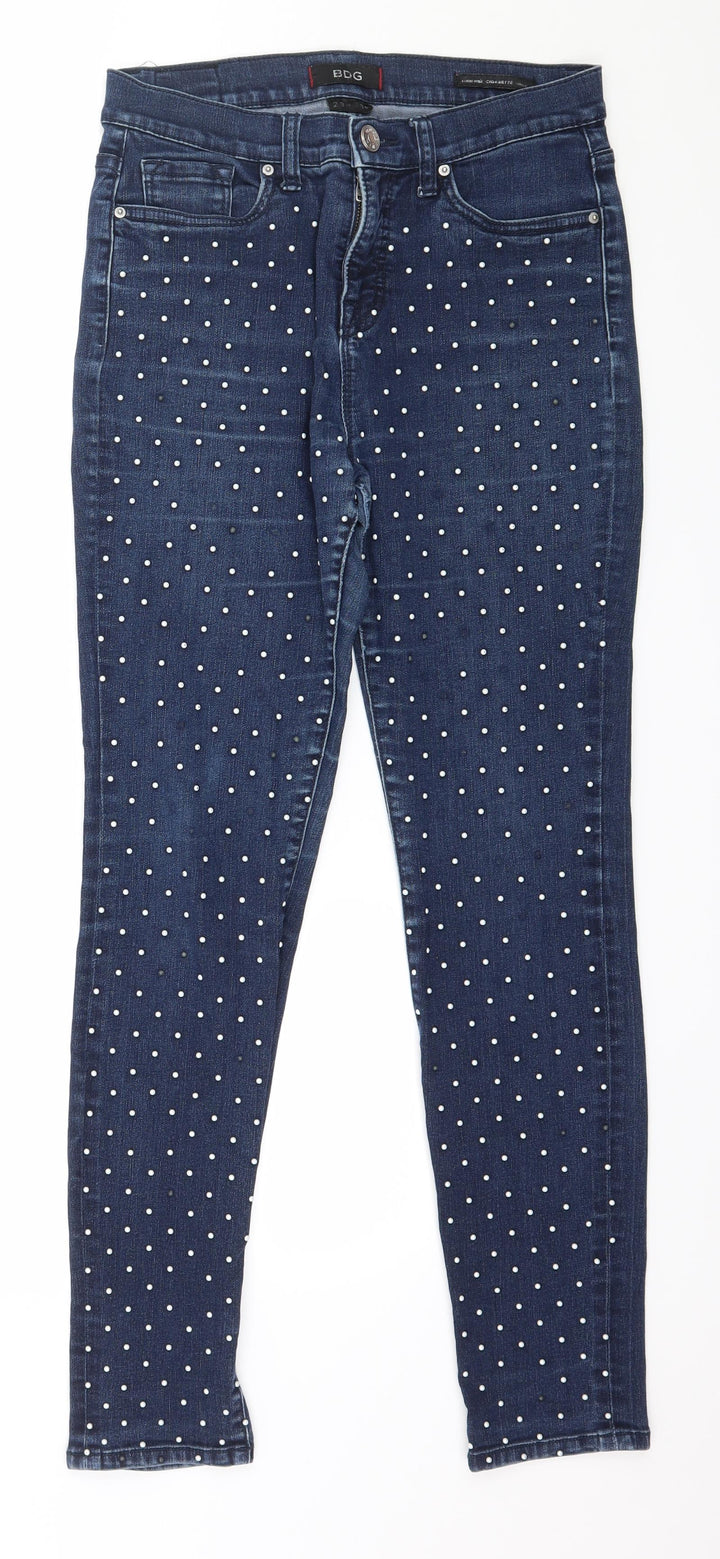 BDG Womens Blue Denim Skinny Jeans Size 30 in L29 in