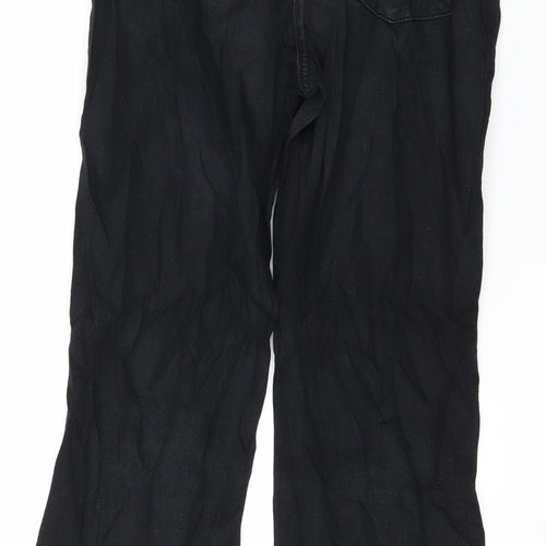 RJR.John Rocha Womens Black  Denim Straight Jeans Size 10 L27 in