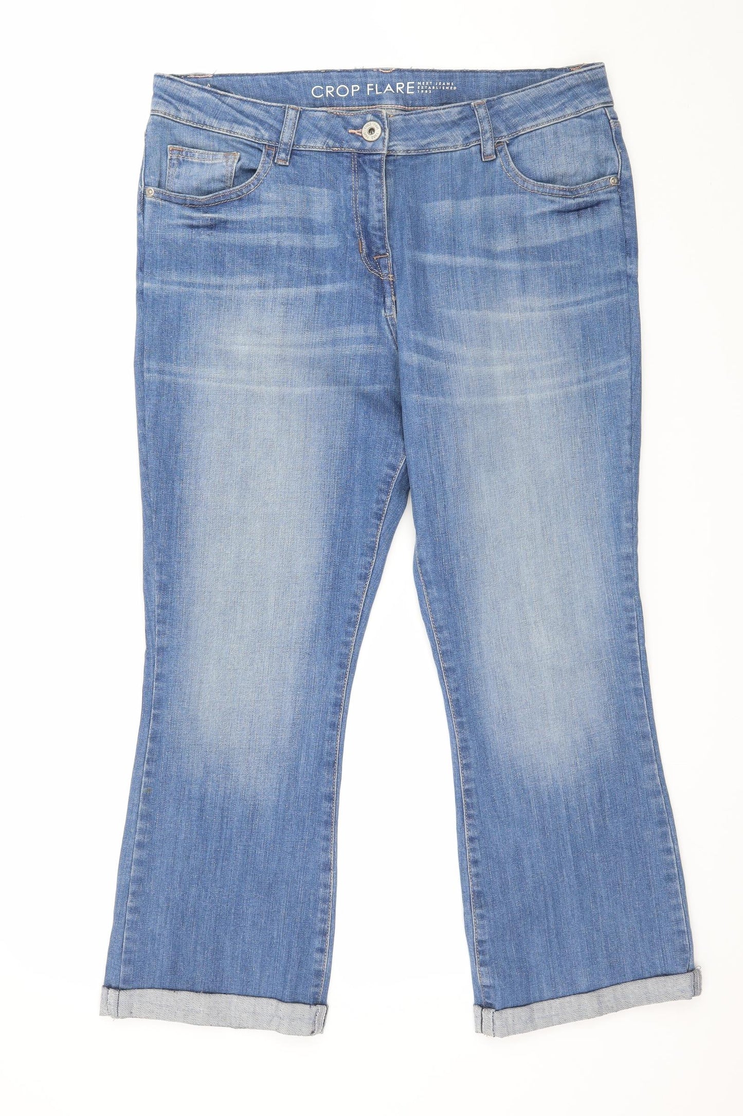 NEXT Womens Blue  Denim Straight Jeans Size 34 in L24 in