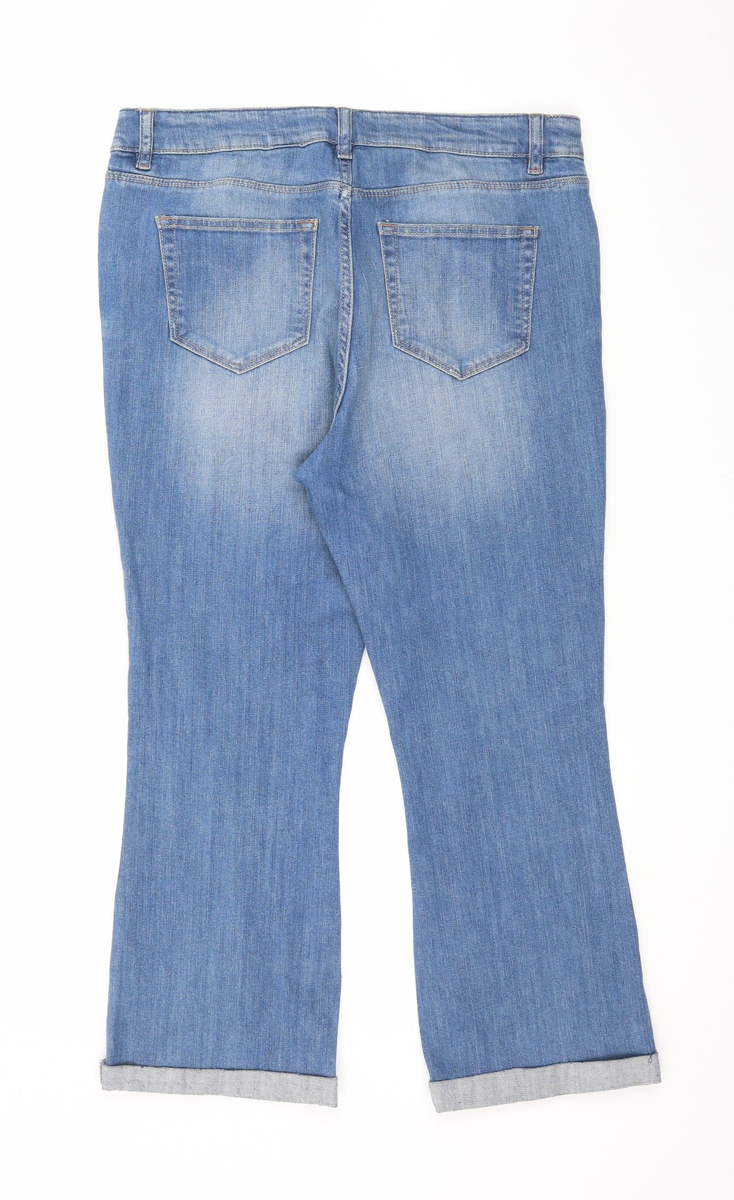 NEXT Womens Blue  Denim Straight Jeans Size 34 in L24 in