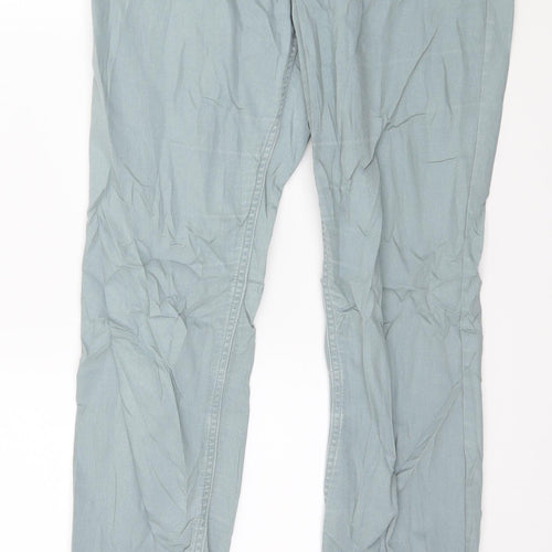 H&M Womens Blue  Denim Skinny Jeans Size 10 L29 in