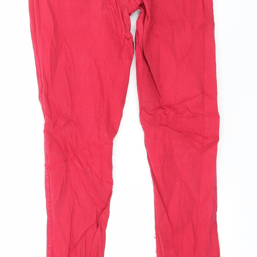 Warehouse Womens Pink  Denim Skinny Jeans Size 10 L29 in