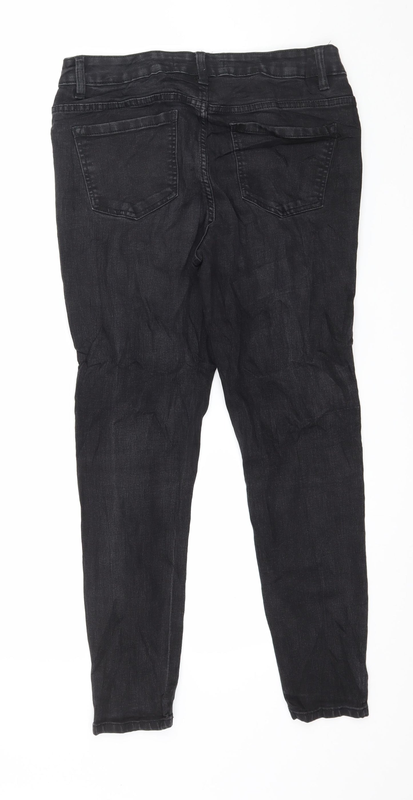 George Womens Grey  Denim Skinny Jeans Size 12 L27 in