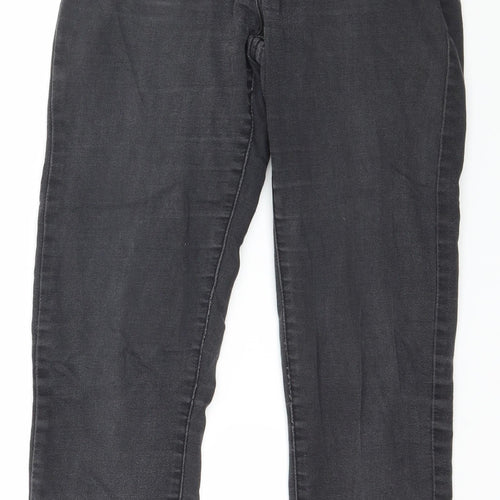 Denim & Co. Womens Grey  Denim Skinny Jeans Size 8 L27 in
