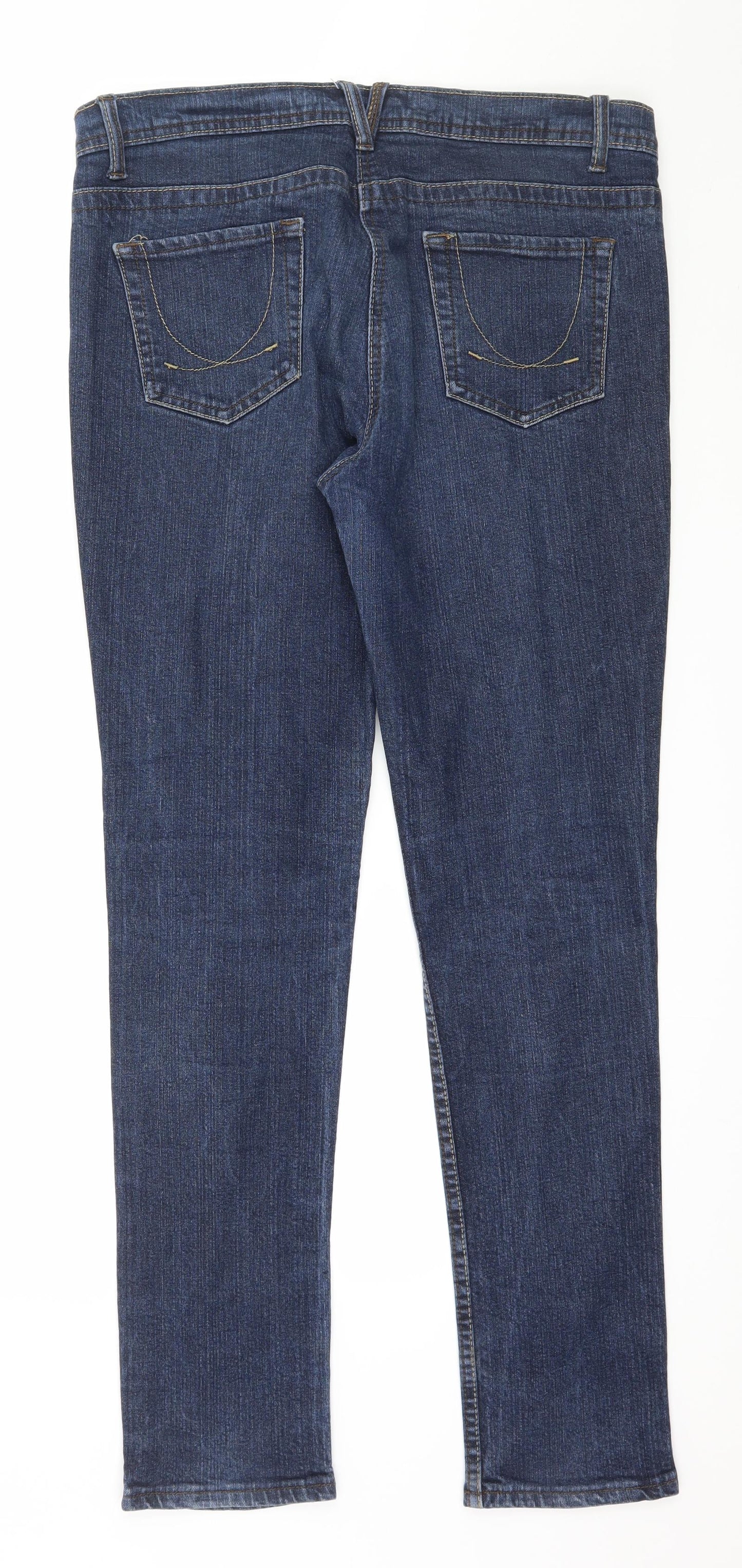 Denim & Co. Womens Blue  Denim Skinny Jeans Size 14 L31 in
