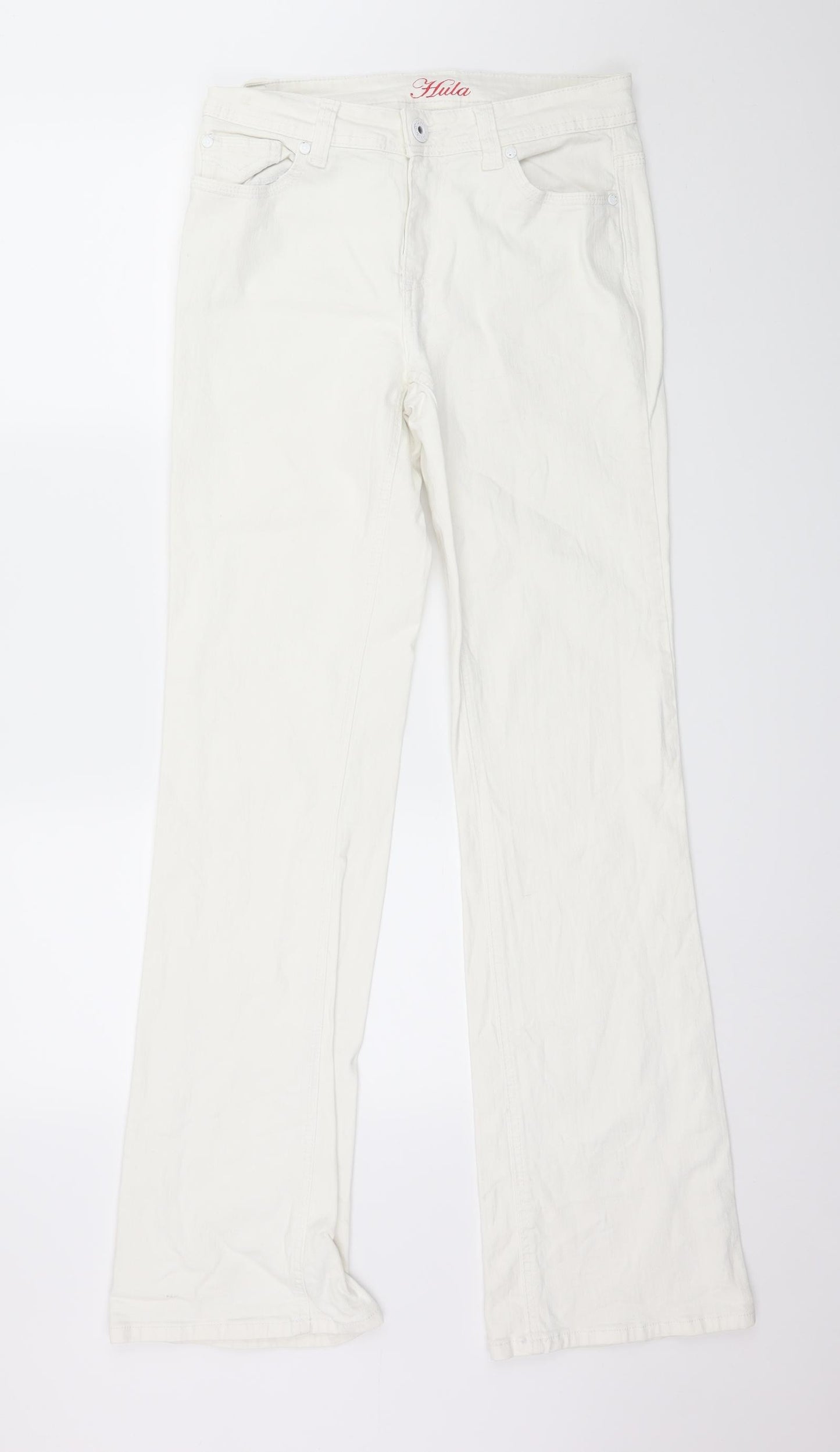 House of Denim Womens White  Denim Skinny Jeans Size 10 L33 in