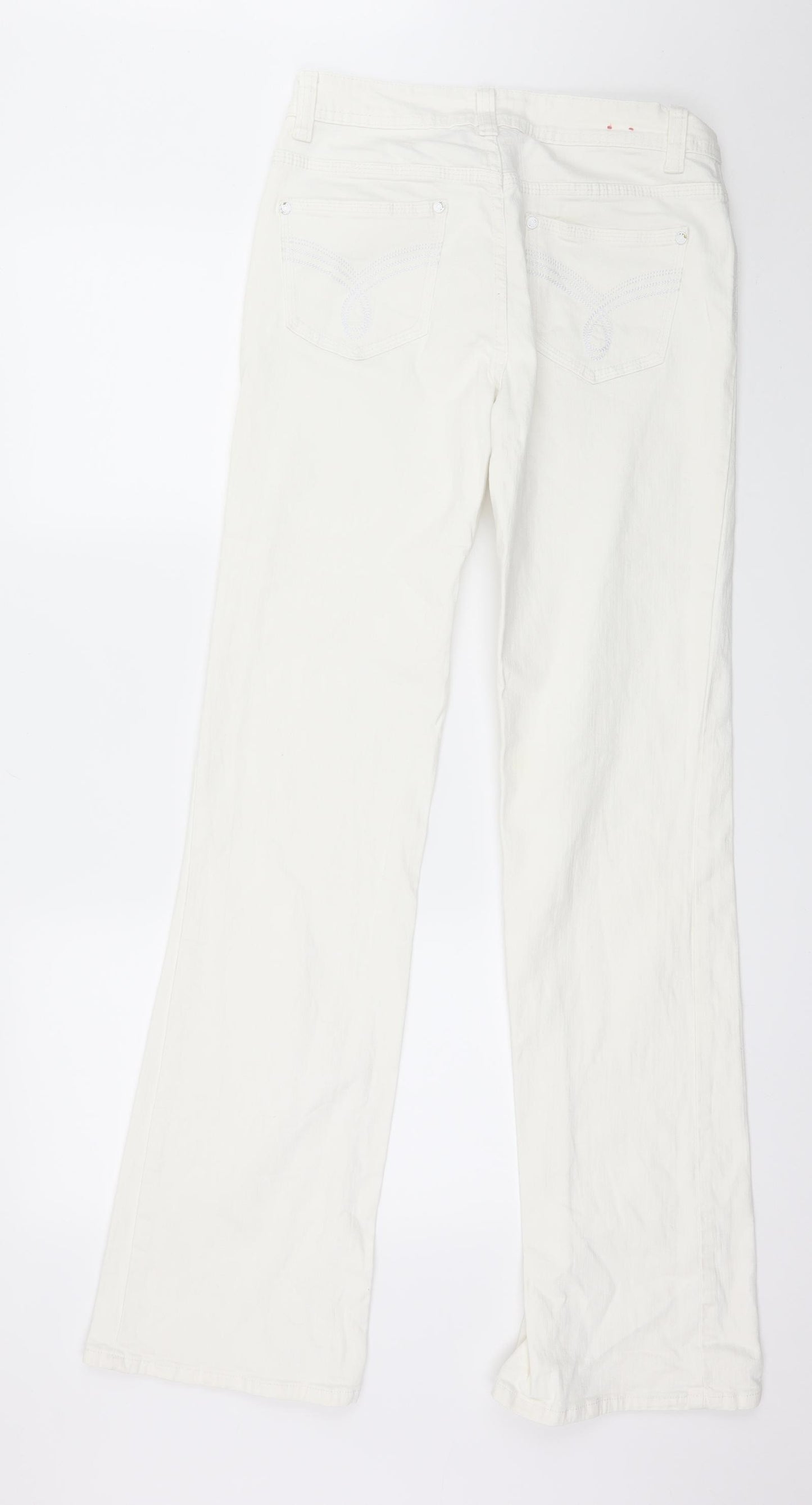 House of Denim Womens White  Denim Skinny Jeans Size 10 L33 in