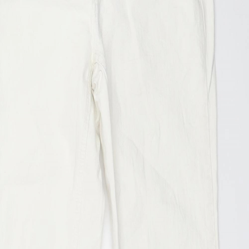 House of Denim Womens White  Denim Skinny Jeans Size 10 L33 in