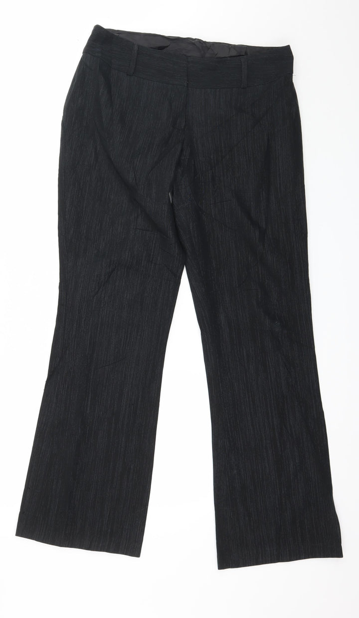 NL Collection Womens Black   Trousers  Size 12 L31 in