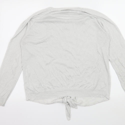NEXT Womens Silver  Knit Pullover Jumper Size 16