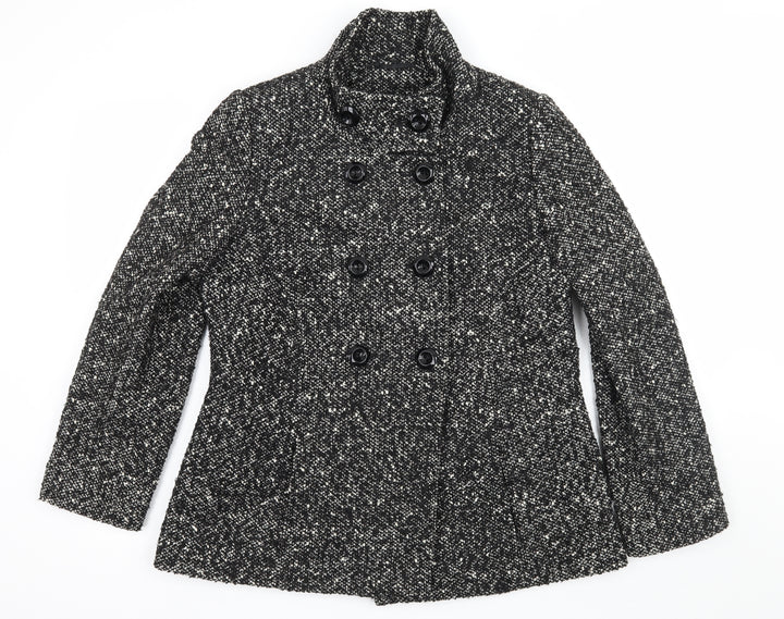 Lakeland Womens Black   Pea Coat Coat Size 14
