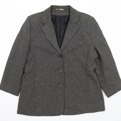 Klass Womens Green Polka Dot  Jacket Blazer Size 16