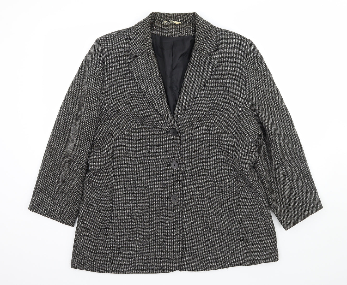 Klass Womens Green Polka Dot  Jacket Blazer Size 16
