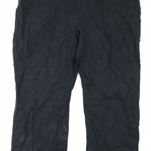 M&S Collection Womens Black   Trousers  Size 22 L27 in