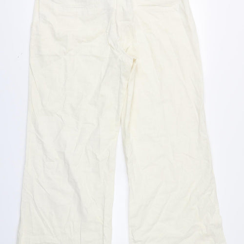 New Look Womens Ivory   Trousers  Size 16 L29 in