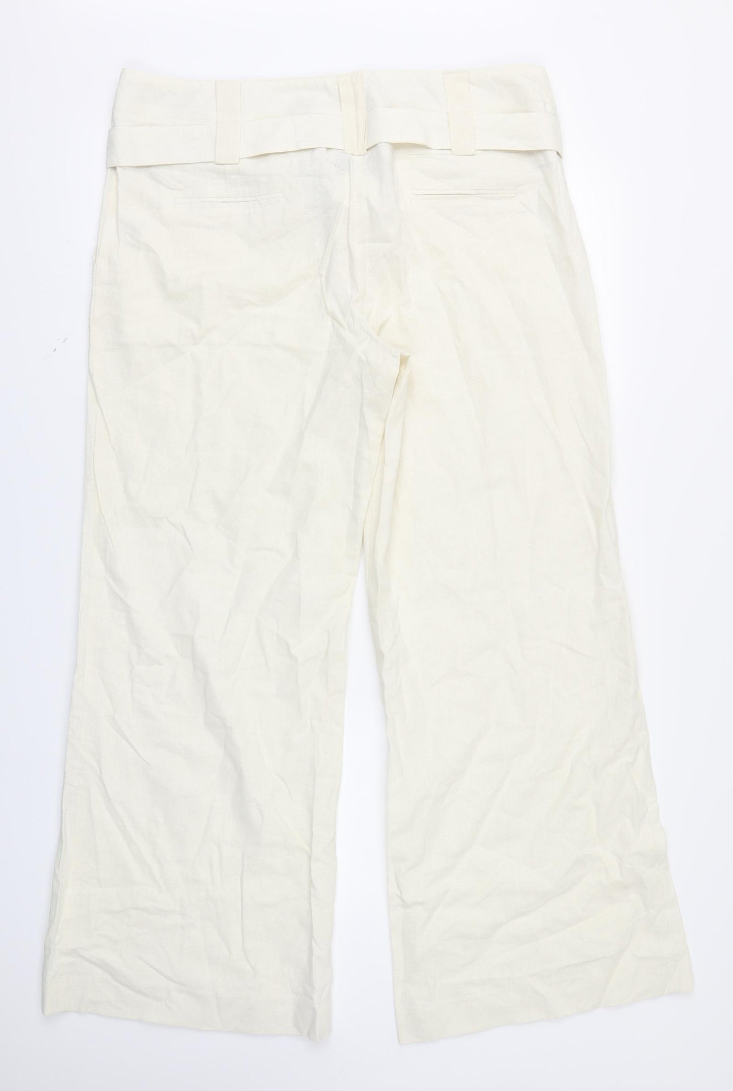 New Look Womens Ivory   Trousers  Size 16 L29 in