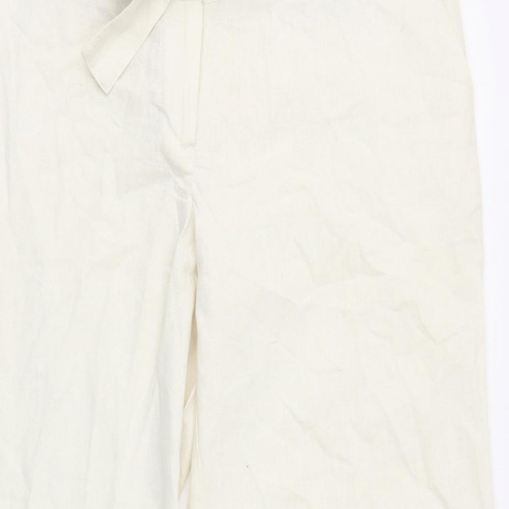 New Look Womens Ivory   Trousers  Size 16 L29 in