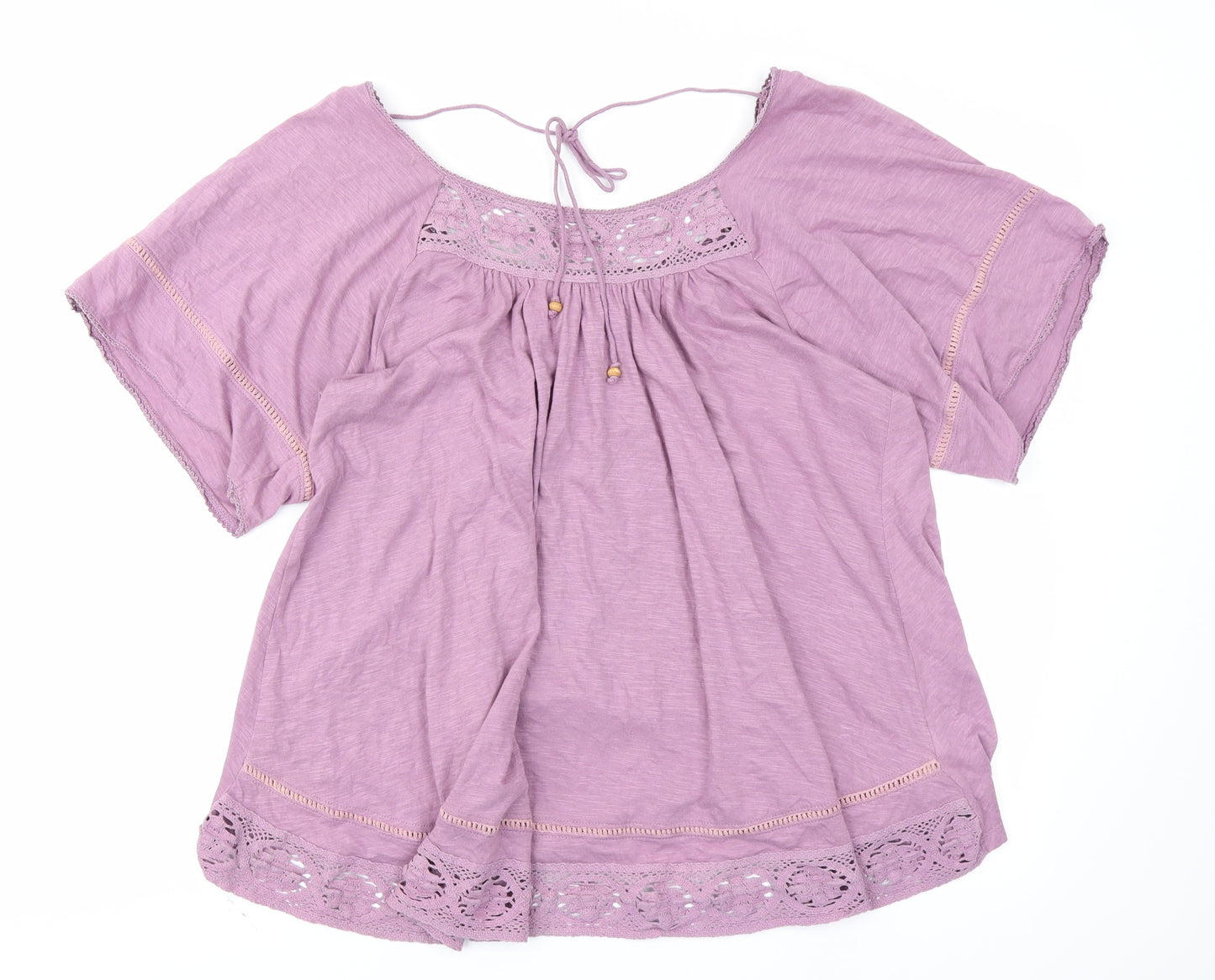 Denim  Co Womens Purple   Basic T-Shirt Size 18