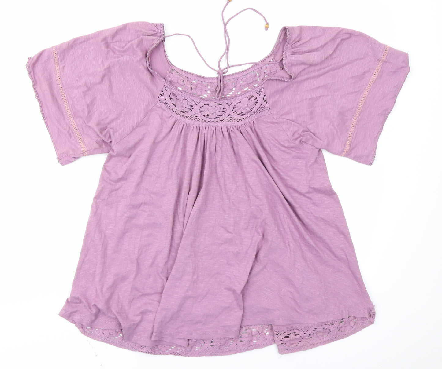 Denim  Co Womens Purple   Basic T-Shirt Size 18