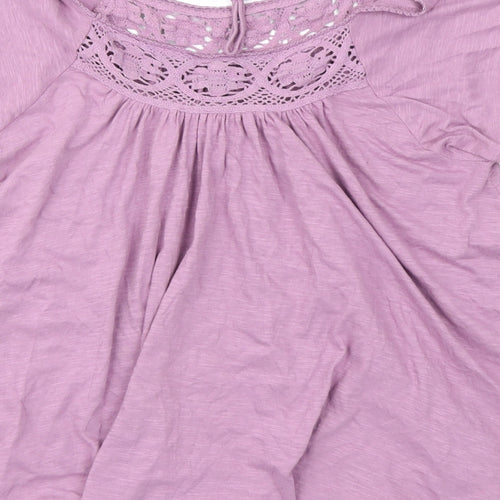 Denim  Co Womens Purple   Basic T-Shirt Size 18