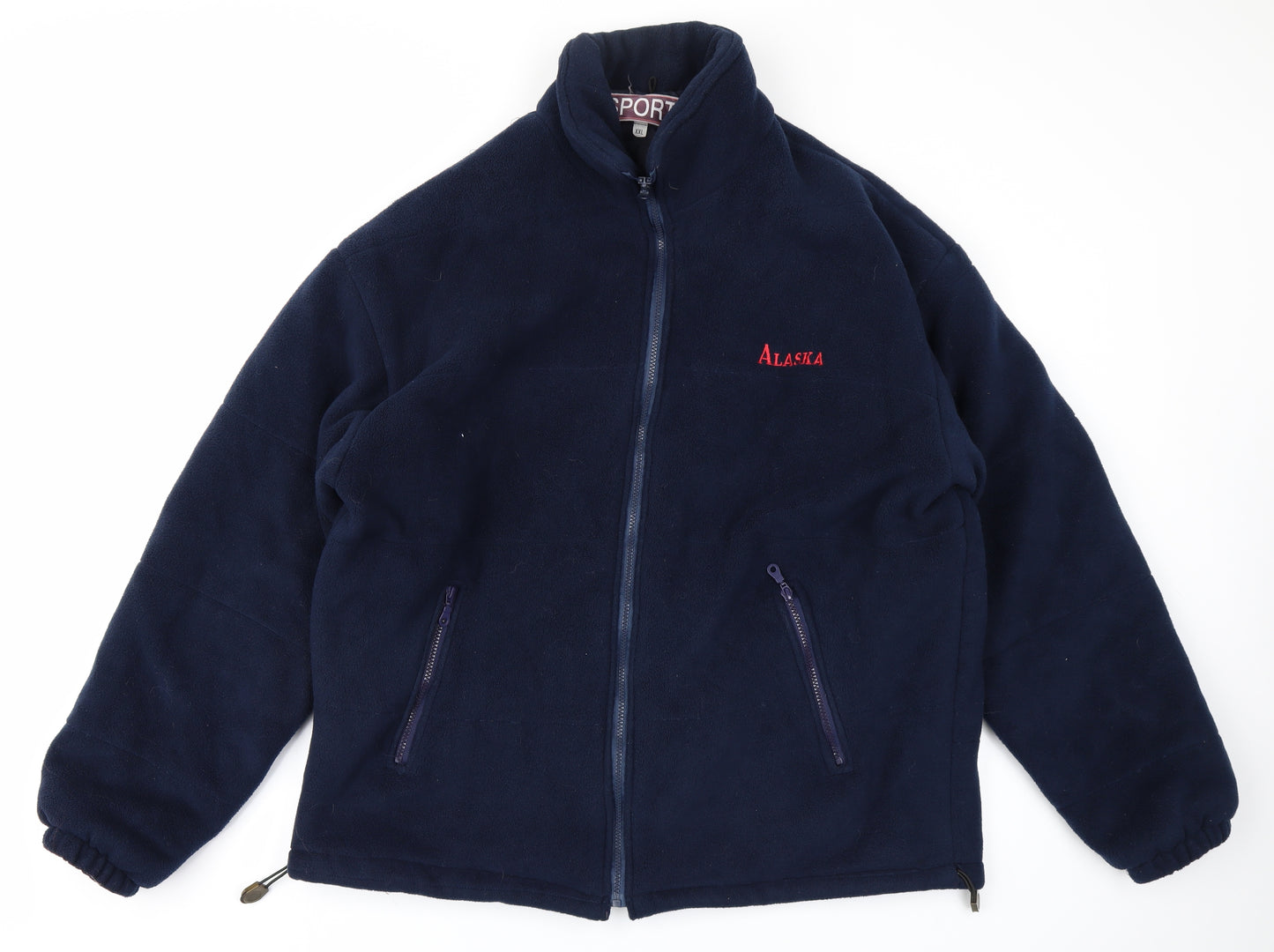 Sport Mens Blue  Fleece Jacket  Size 2XL