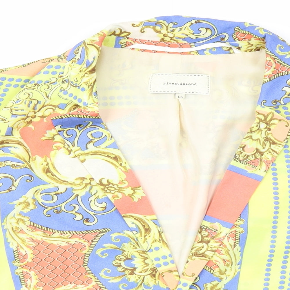 River Island Womens Pink Paisley  Jacket  Size 16