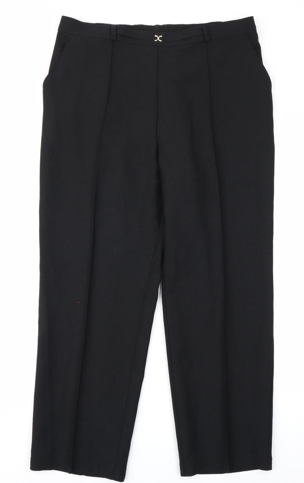 Marks & Spencer Womens Black   Trousers  Size 16 L25 in