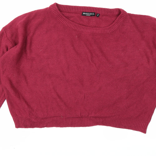 Brave Soul Womens Purple   Pullover Jumper Size 14
