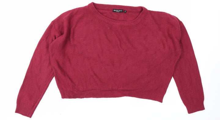 Brave Soul Womens Purple   Pullover Jumper Size 14