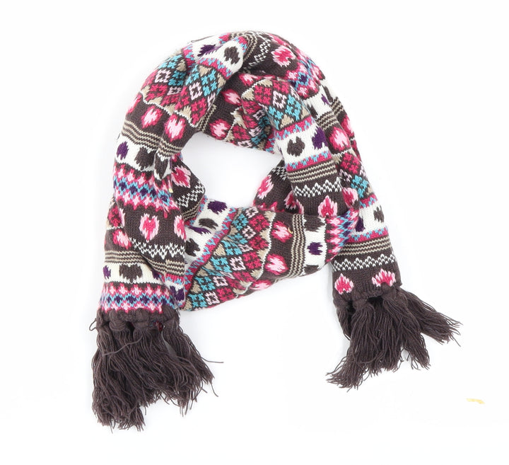 Matalan Girls Brown Batik Knit Scarf Scarves & Wraps One Size