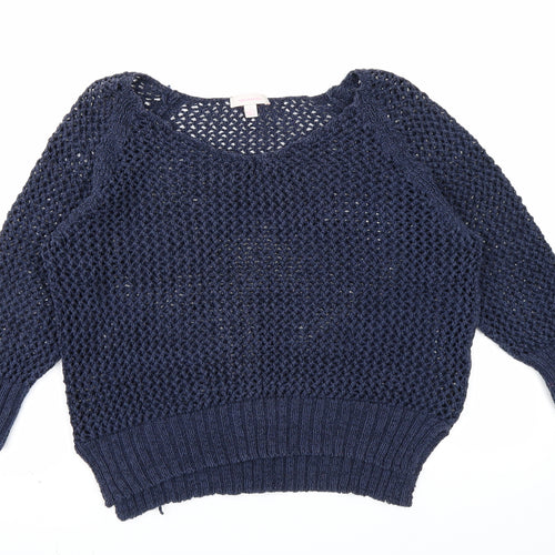 Super Luxurious Womens Blue   Pullover Jumper Size L