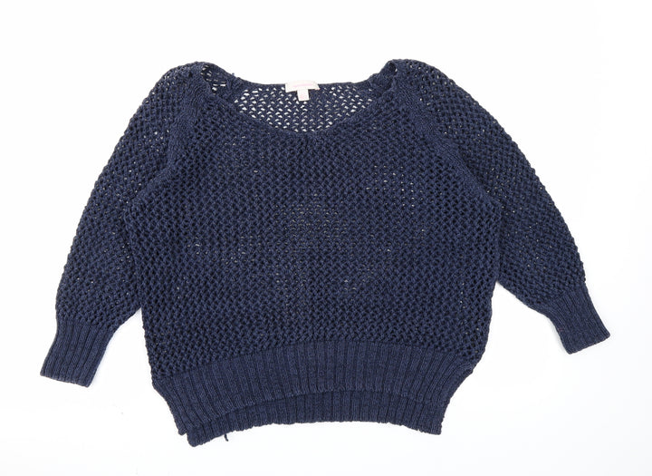 Super Luxurious Womens Blue   Pullover Jumper Size L
