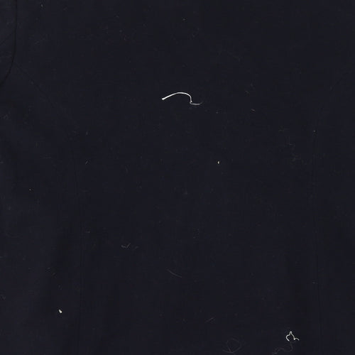 Perrie Womens Black   Overcoat Coat Size 14