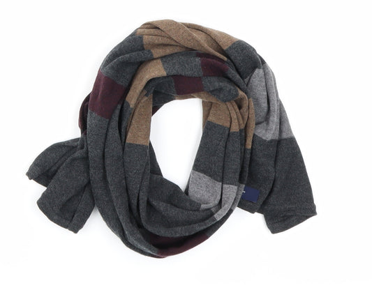 Jasper Conran Mens Grey Striped  Scarf  One Size