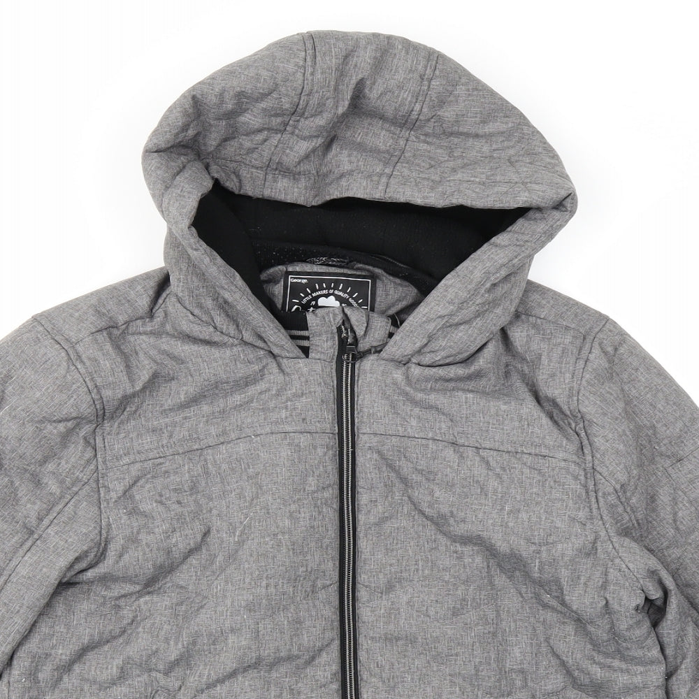 George Boys Grey   Rain Coat Coat Size 10-11 Years