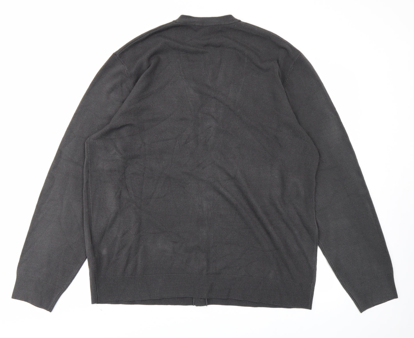 M&S Mens Grey   Cardigan Jumper Size 2XL