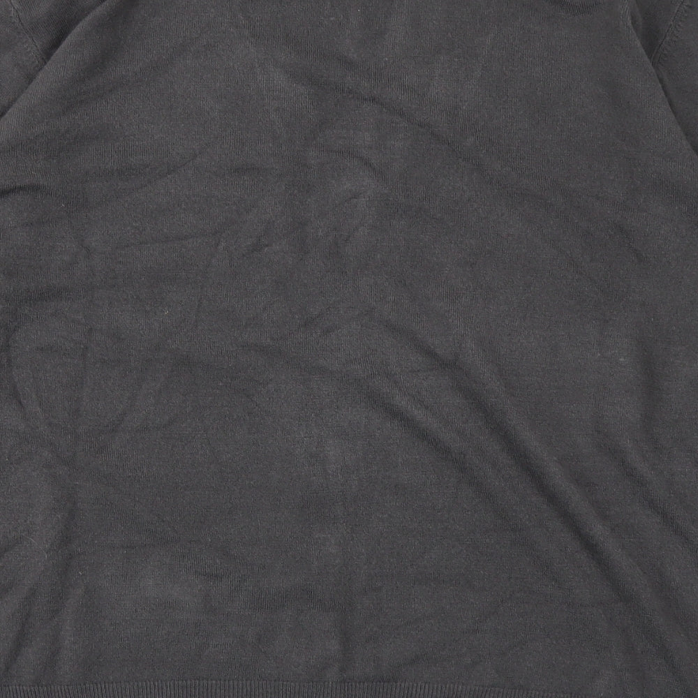 M&S Mens Grey   Cardigan Jumper Size 2XL