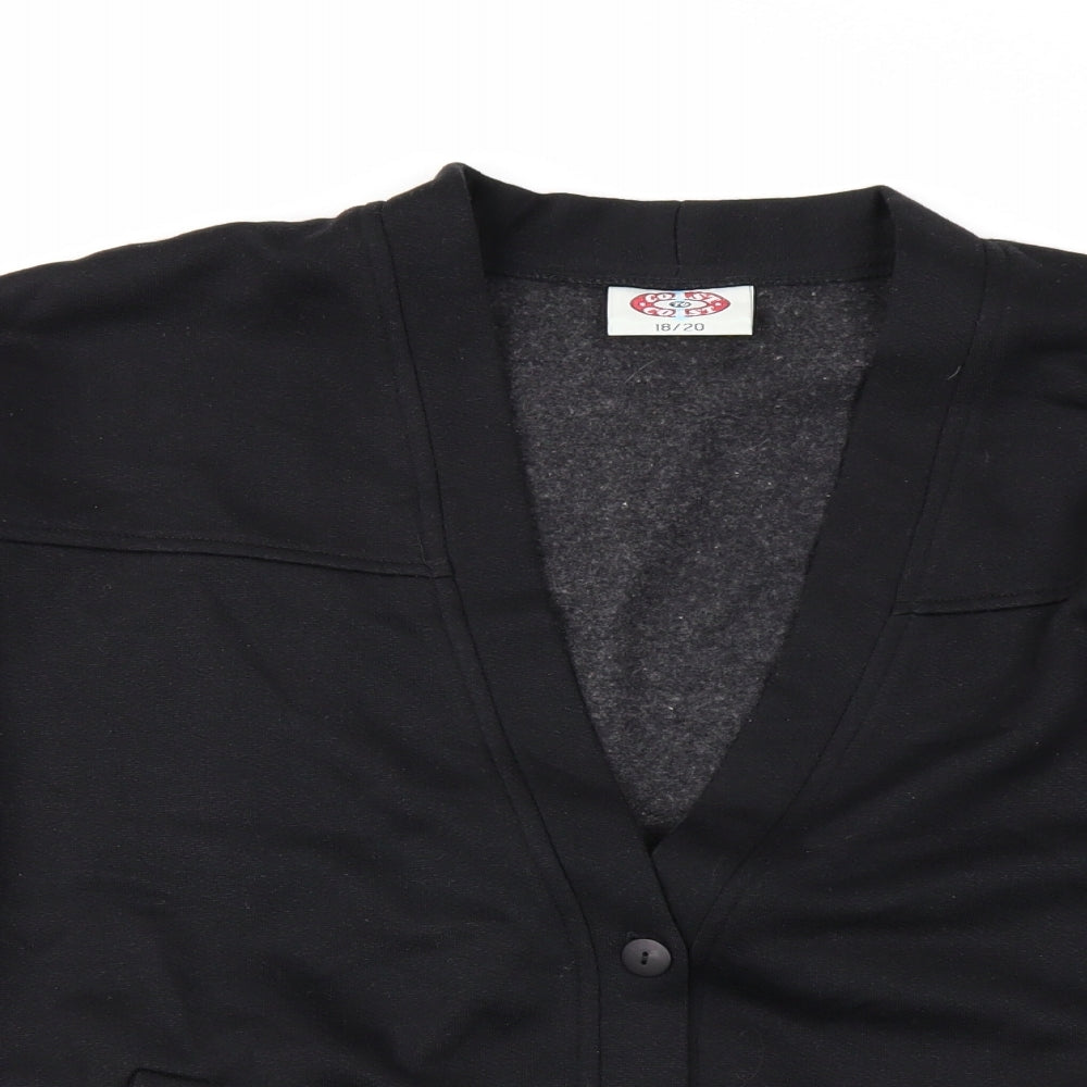 Coast to Coast Womens Black   Cardigan Jumper Size 18