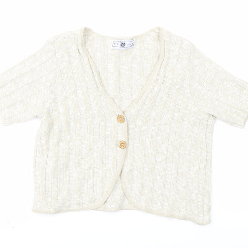 New Look Womens Beige   Cardigan Jumper Size M