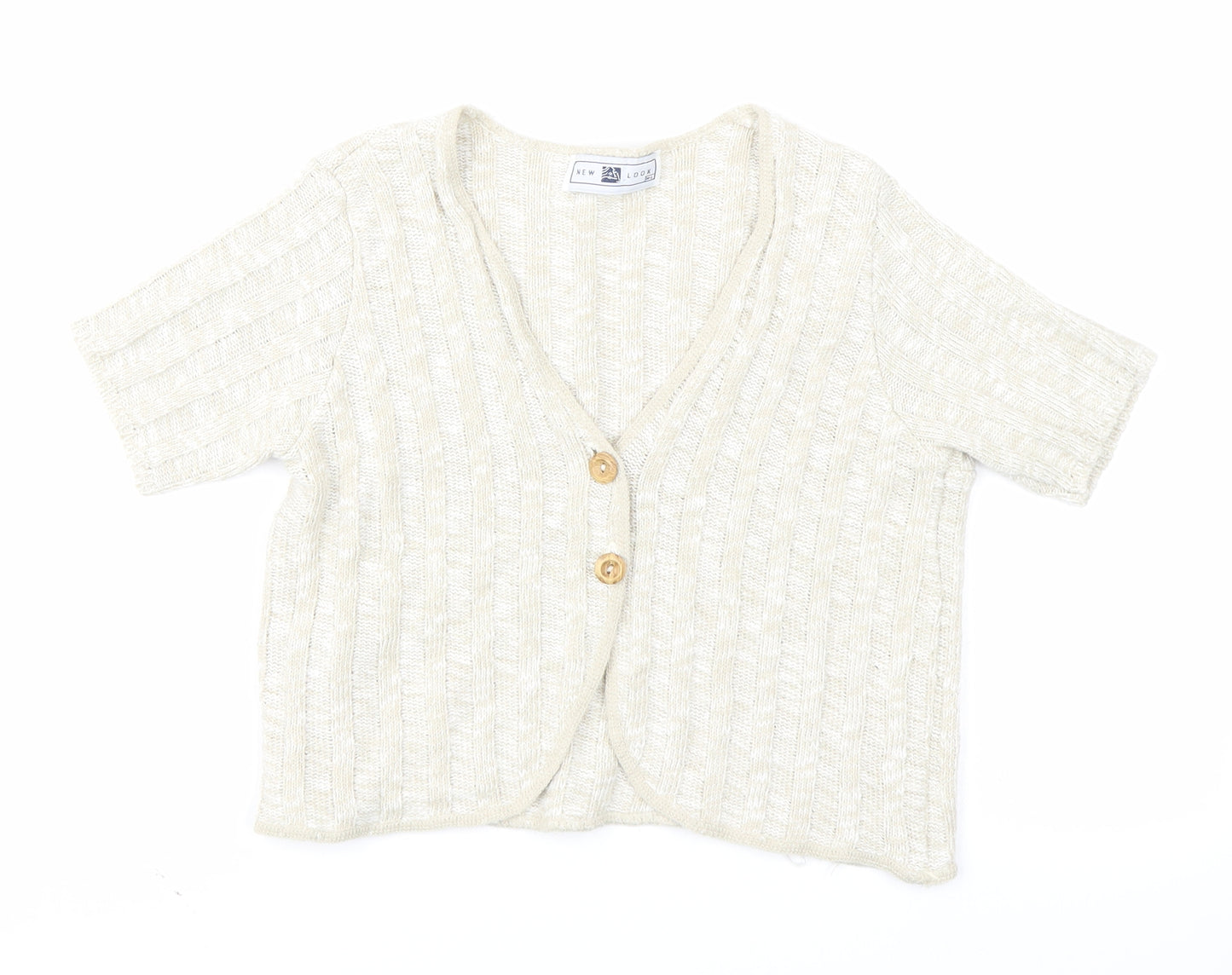 New Look Womens Beige   Cardigan Jumper Size M