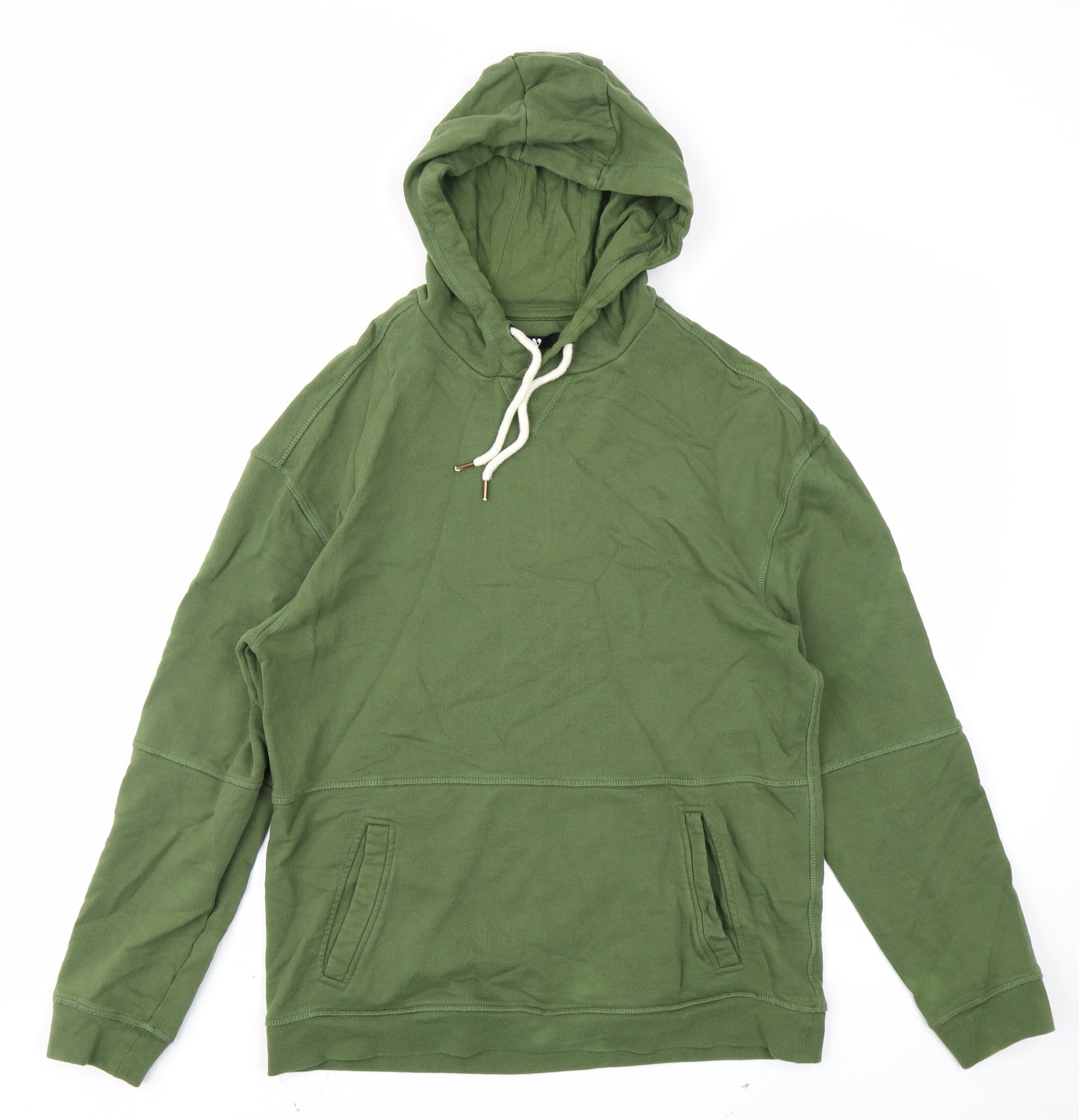 V Mens Green   Pullover Hoodie Size M