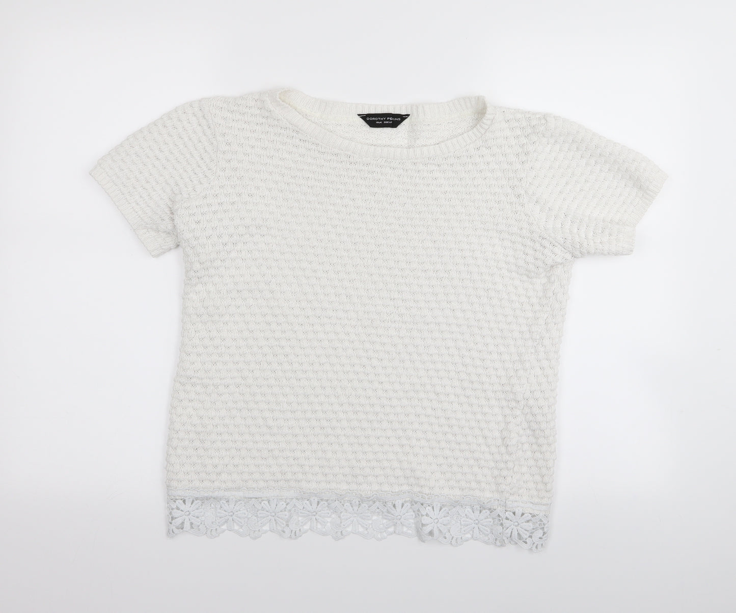 Dorothy Perkins Womens White   Pullover Jumper Size 10