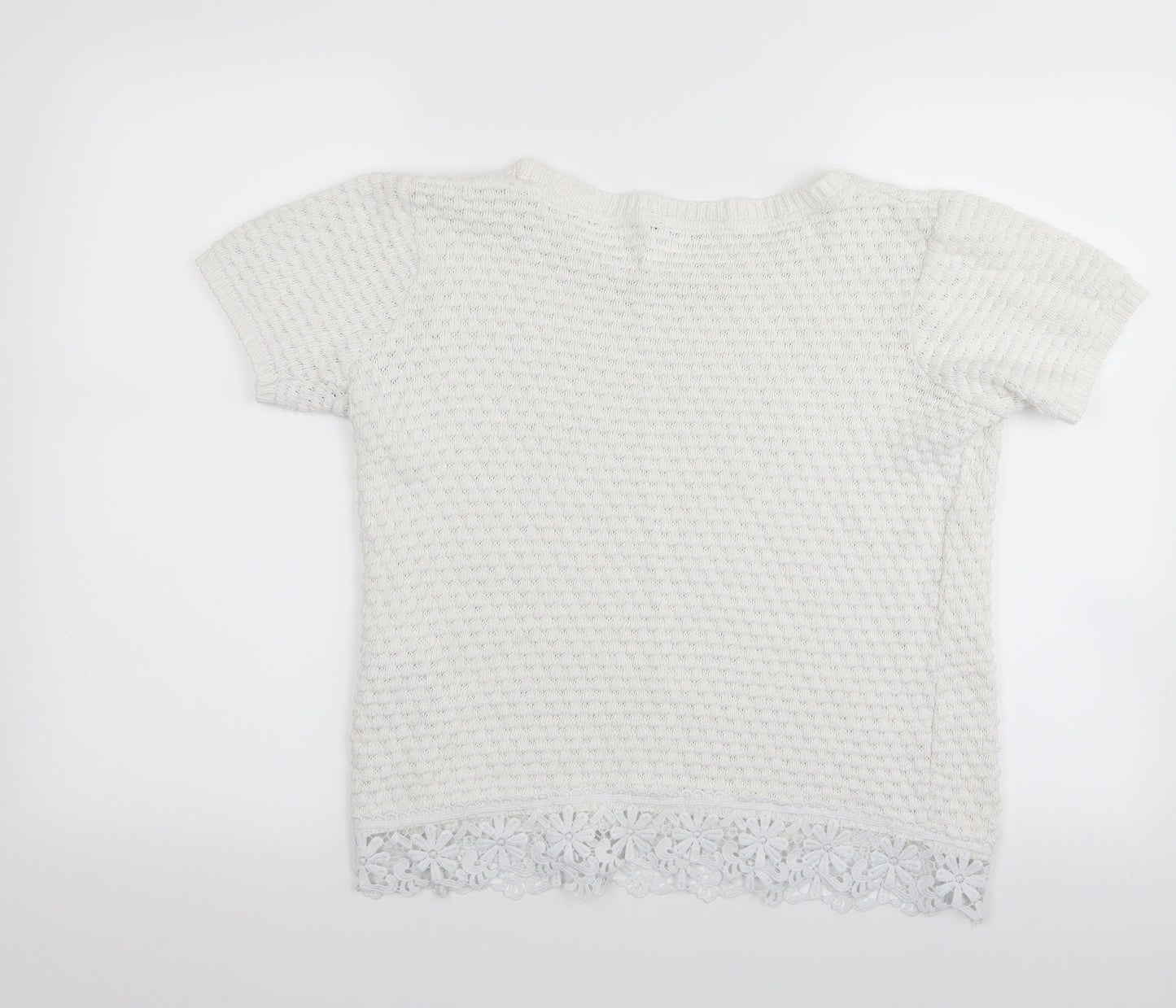 Dorothy Perkins Womens White   Pullover Jumper Size 10