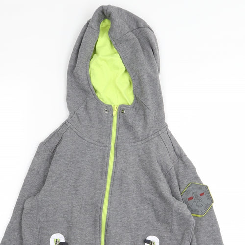 Original Marines Boys Grey   Full Zip Jumper Size 12 Years